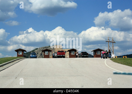 Geben Sie zu Crazy Horse Memorial, Black Hills, South Dakota, Vereinigte Staaten Stockfoto