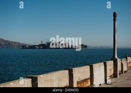San Francisco, USA, die Gefaengnisinsel Alcatraz Stockfoto