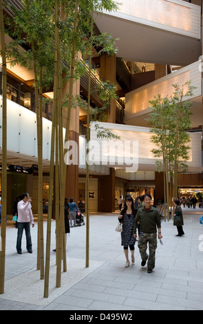 Galleria Einkaufszentrum Atrium in Tokyo Midtown einkaufen, Hotel- und Wohnkomplex in Roppongi, Tokyo, Japan Stockfoto