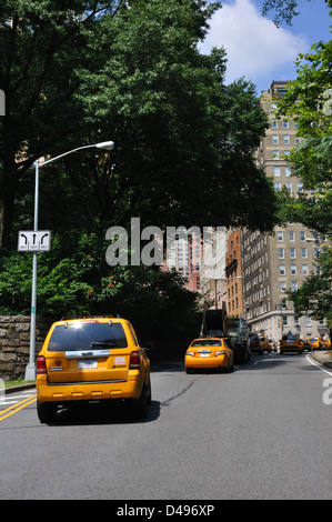 Taxis auf Fifth Avenue, New York City, USA Stockfoto