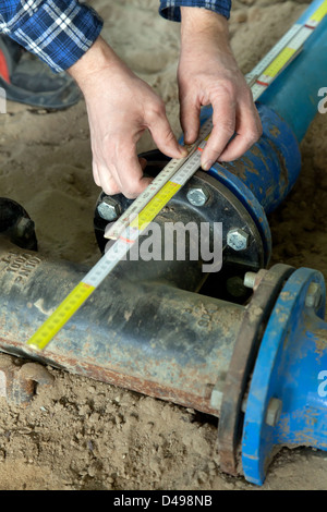 Berlin, Deutschland, training für hoch-und Tiefbau-Techniker in der Lehrbauhof Stockfoto