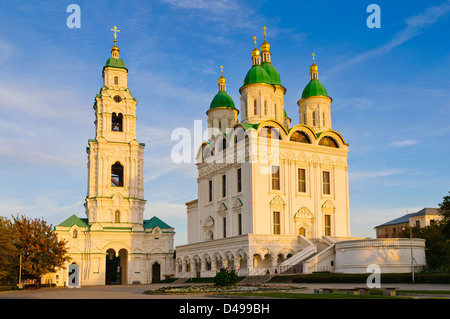 Astrachan Kreml in Russland bei Sonnenuntergang Stockfoto