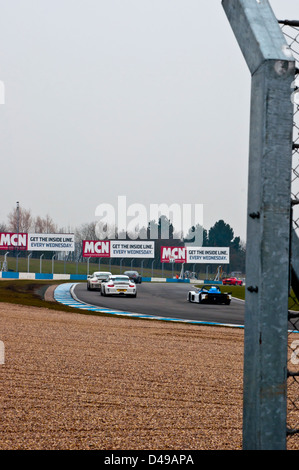 Verfolgen Sie Tag Donnington Park Rennstrecke Stockfoto