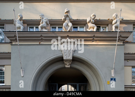 Wien, Österreich, in der 16. Sandleitenhof Wiener Bezirk Ottakring Stockfoto