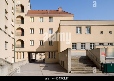 Wien, Österreich, am 4. Mateottihof Wiener Bezirk Margareten Stockfoto