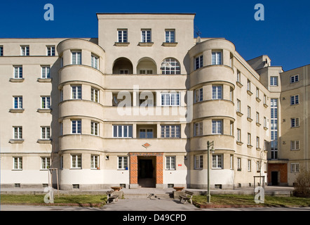 Wie, Österreich, Karl Seitz im Bezirk 21-Hof in Wien-Floridsdorf Stockfoto