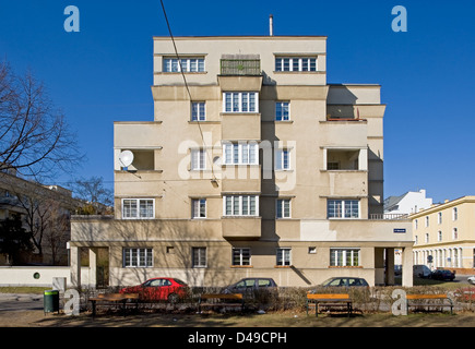 Wie, Österreich, Karl Seitz im Bezirk 21-Hof in Wien-Floridsdorf Stockfoto