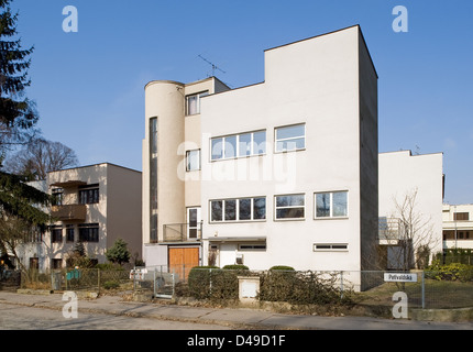 Brno, Tschechische Republik, Werkbundsiedlung Bruenn Häuser 4 und 5 des Josef Stepanek Stockfoto