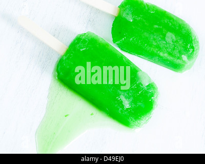 Gefrorene Pop auf einem Stick. Stockfoto