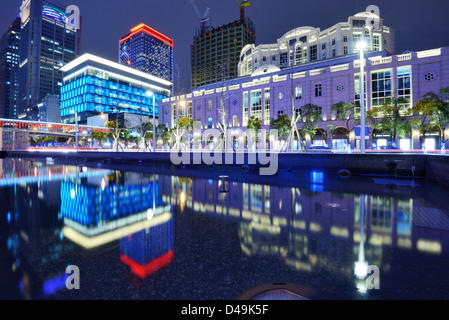 Das Stadtbild von Xinyi District in Taipei, Taiwan, betrachtet in der Regel das Finanzviertel der Stadt. Stockfoto