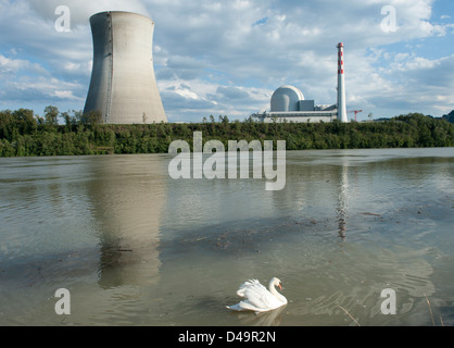 Leibstadt, Schweiz, Kernkraftwerk Leibstadt Stockfoto