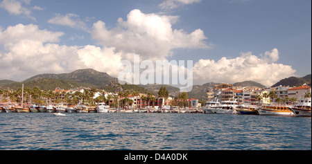 Segelboot ab Marmaris, Türkei, Westasien Stockfoto