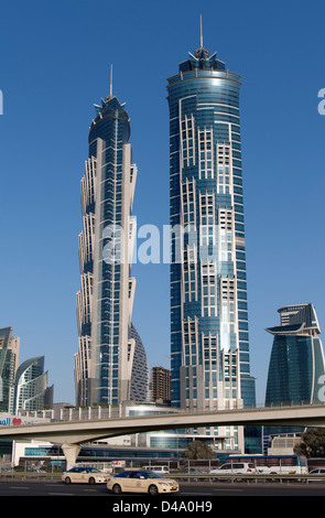 Neues JW Marriott Marquis Hotel das höchste Hotel der Welt Eröffnung Februar 2013 in Business Bay Bezirk Dubai Vereinigte Arabische Emirate Stockfoto