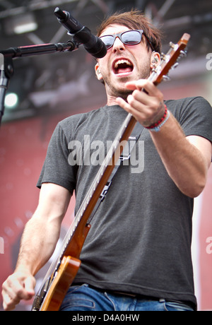 Saptember 02, 2012 - All Time Low tritt live in der Arena Parco Nord, Bologna, Italien Stockfoto