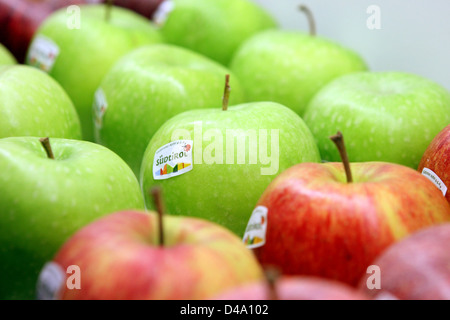 Berlin, Deutschland, Südtiroler Äpfel auf der Fruit Logistica 2011 Stockfoto