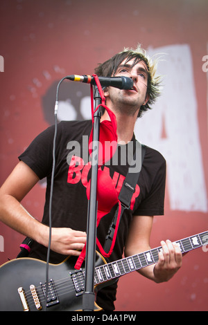 Saptember 02, 2012 - All Time Low tritt live in der Arena Parco Nord, Bologna, Italien Stockfoto