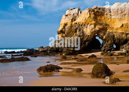 Praia da Rocha Strand am Atlantik im Süden Portugals Algarve Stockfoto