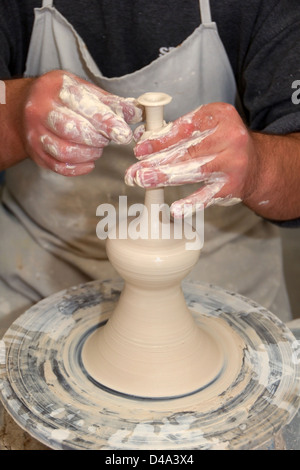 Potter arbeiten in Keramik, Provinz Muğla, Türkei Stockfoto