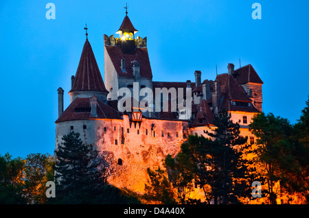 Schloss Bran - Graf Dracula Schloss, Rumänien, der mythische Ort, von wo die Legende von Dracula entstanden Stockfoto