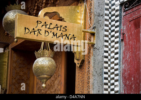 Marokko, Marrakesch, Palais Dar D' Mana Stockfoto