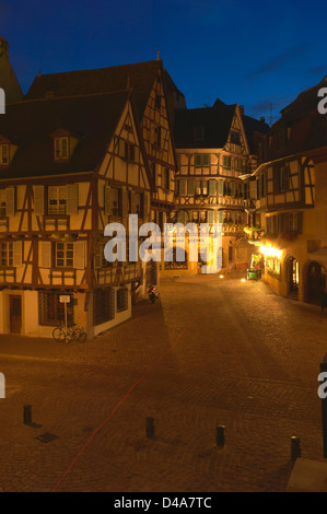 Colmar, Place du Marche Aux Früchte, Elsass, Wein Route, Elsass Wein Route, Haut-Rhin, Frankreich, Europa Stockfoto