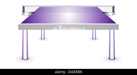 Tennis Tischtennis vor weißem Hintergrund, abstrakte Kunst Vektorgrafik; Bild enthält Transparenz Stockfoto