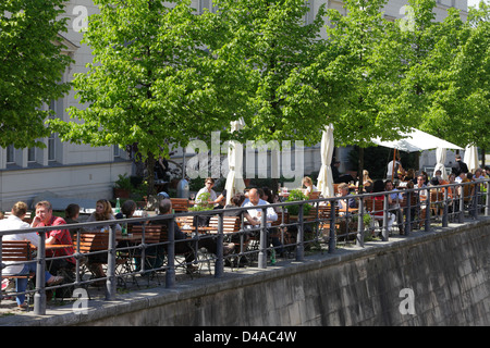 Berlin, Deutschland, Gäste in das Restaurant Sarah Wiener Stockfoto
