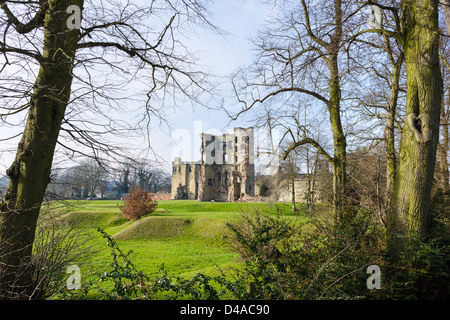 Ruinen der Burg Ashby-de-la-Zouch, Ashby-de-la-Zouch, Leicestershire, East Midlands, UK Stockfoto