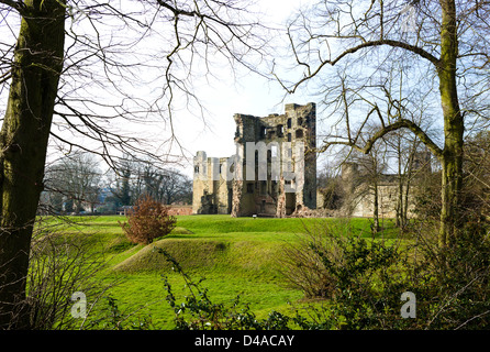 Ruinen der Burg Ashby-de-la-Zouch, Ashby-de-la-Zouch, Leicestershire, East Midlands, UK Stockfoto