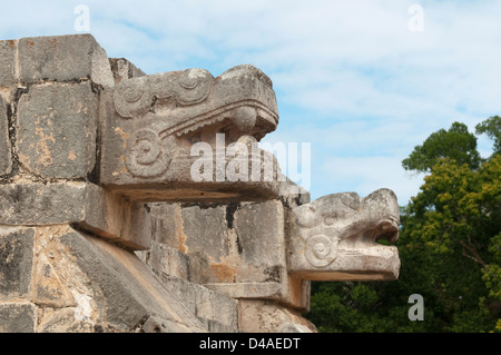 Plattform der Venus, Chichen Itza, Mexiko Stockfoto