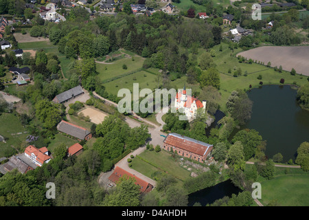 Bad Oldesloe, Deutschland, Luftbild von Schloss Ahrensburg Stockfoto