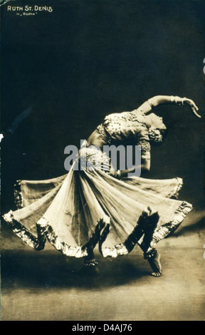 Ruth St. Denis in Radha. Stockfoto