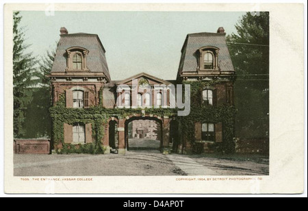 Eingang, Vassar College, Poughkeepsie, N.Y. Stockfoto