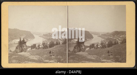 Ansicht des Rondout Creek und Wilbur Straße. Stockfoto