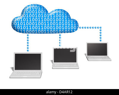 Cloud-computing-Konzept. Stockfoto