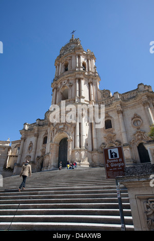 Modica, Italien, die Kathedrale von San Giorgio in Modica Stockfoto