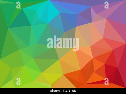 bunte abstrakte Hintergrund mit geometrischen Polygon-Muster Stockfoto