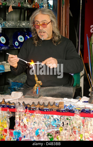 Glasbläser, Antalya, Türkei, Westasien Stockfoto