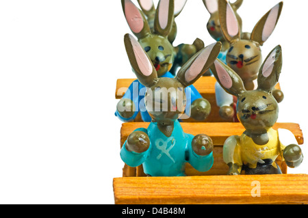 ein Klassenzimmer mit Osterhasen Stockfoto