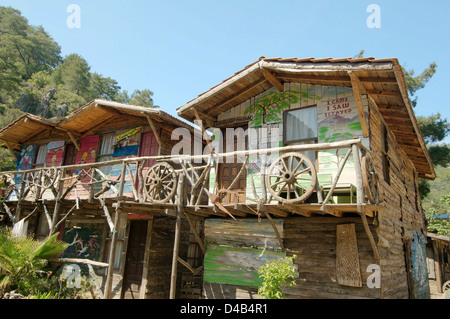 Hotel in den Bäumen, Olympos, Türkei, Westasien Stockfoto