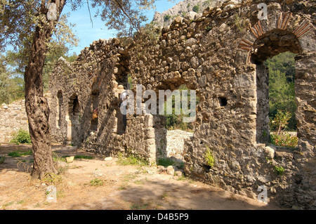 Ruine, Olympos (Lykien) Türkei, Westasien Stockfoto