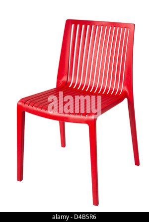 moderne Kunststoff-Stuhl, isoliert Stockfoto