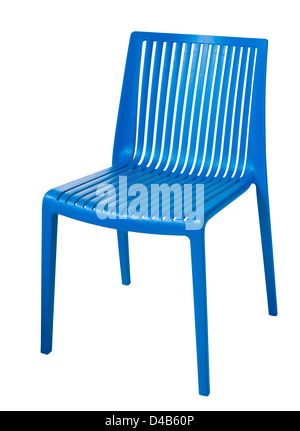 moderne Kunststoff-Stuhl, isoliert Stockfoto