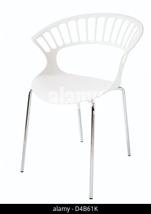 moderne Kunststoff-Stuhl, isoliert Stockfoto
