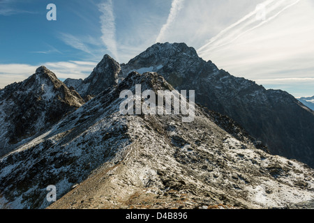 Bergwelt in Tirol, in der Nähe von Sölden, Österreich Stockfoto