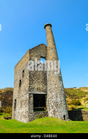 Wheal Betsy Maschinenhaus im Dartmoor National Park an Mary Tavey, Devon, England. Stockfoto