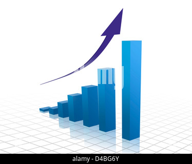 Business-Grafik Stockfoto