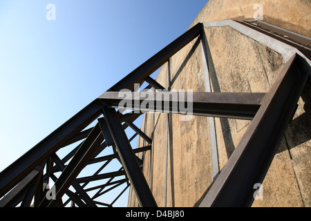 Hangar am Upper Heyford Airbase Stockfoto