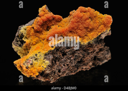 Mimetite (Arsenat) Stockfoto