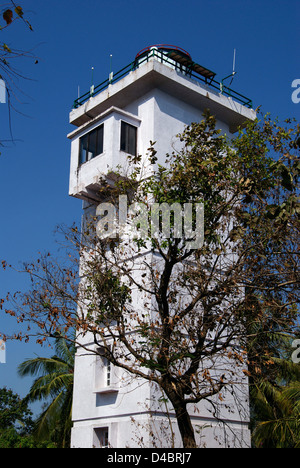 Leuchtturm in Goa (neuer Leuchtturm in der Nähe von alten Aguada Leuchtturm) Stockfoto